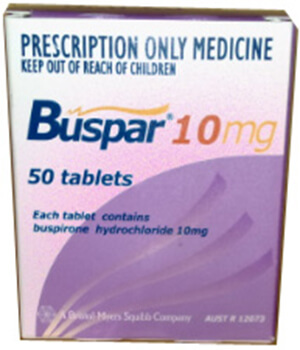 Buspar (Buspirone) 10mg Tablets x 1's