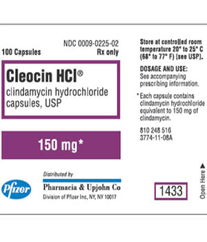 Cleocin (Clindamycin) 150mg Capsules  x 1's