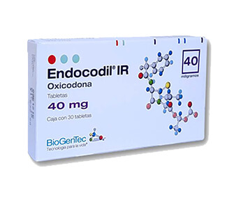 ENDOCODIL IR (OXICODONA) 40MG CX30 TABS  x 1's