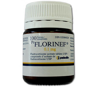 Florinef Acetate (Fludrocortisone) 0.1mg Tablets  x 1's
