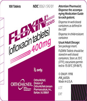 Floxin (Ofloxacin) 400mg Tablets x 1's