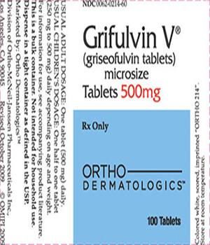 Grifulvin V (Griseofulvin) 500mg Tablets x 1's