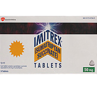 Imitrex (Sumatriptan) 50mg Tablets  x 1's