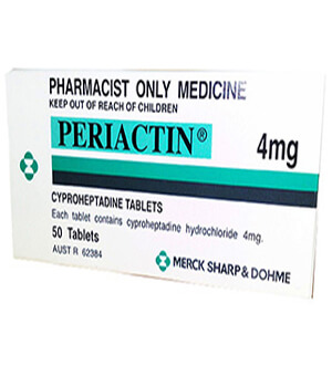 Periactin (Cyproheptadine) 4mg Tablets x 1's