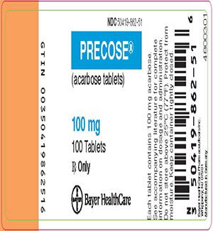 Precose (Acarbose) 100mg Tablets x 1's