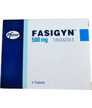 Fasigyn (Tinidazole) 500mg Tablets x 1's