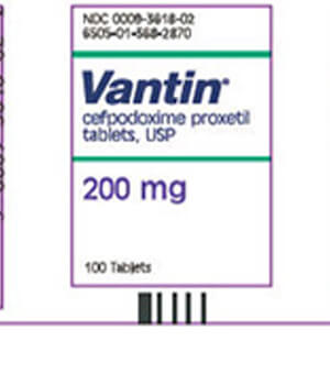 Vantin (Cefpodoxime) 200mg Tablets x 1's