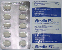 Vicodin Es (Hydrocodone/acetaminophen) 7.5 mg  x 1's
