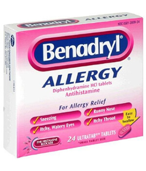 Benadryl (Diphenhydramine) 25mg Tablets x 1's